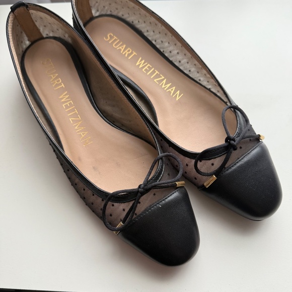 Stuart Weitzman Black and Tan Flats - Picture 2 of 10